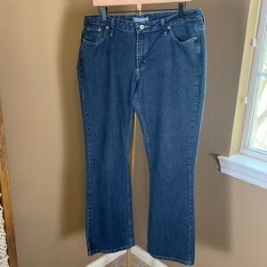 Lee Riders Boot Cut Jeans Size 16M Blue Stretch Denim Made in Mexico
